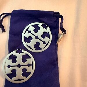 Tory Burch Icon Hoop Earrings